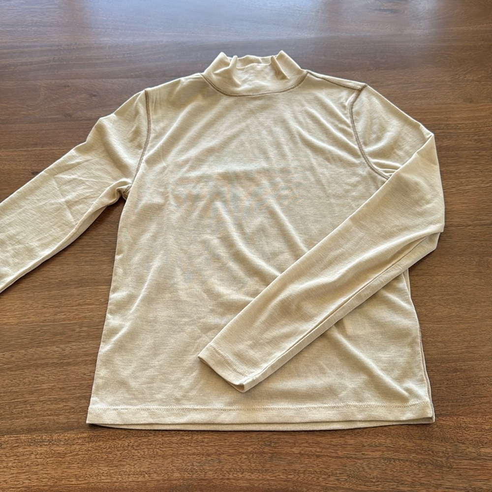 NWT Madewell semi-sheer mock neck